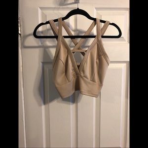 Charlotte Russe Tan Crop Top